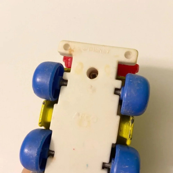 Vintage Disney Mickey Mouse Arco Yellow Car Collectible 2.5 Inch Size  Toy - Picture 7 of 9